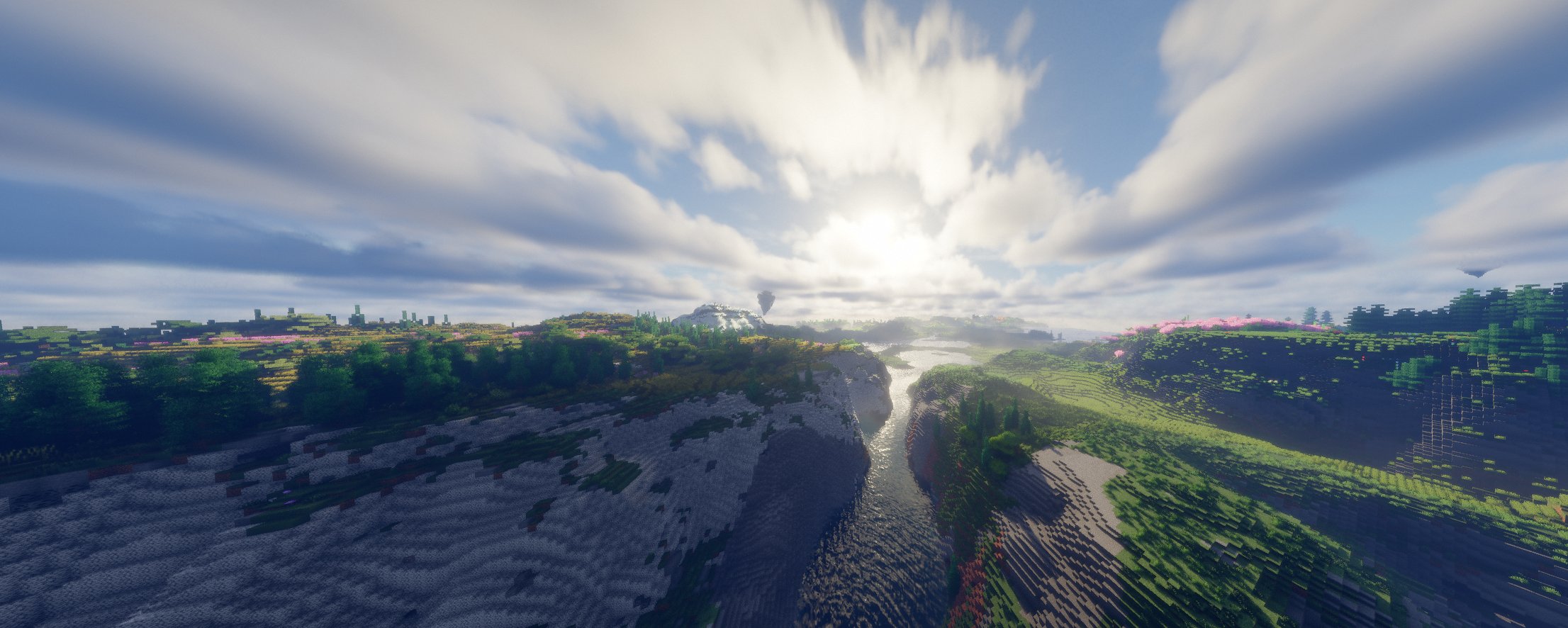 River valley biome border